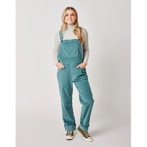 Carve Designs Jason Cord Raw HemTeal Overalls